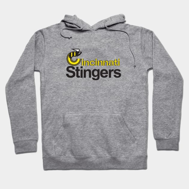 Defunct Cincinnati Stingers Hockey 1977 Hoodie by LocalZonly